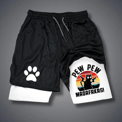 Running dog printed shorts,