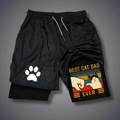 Running dog printed shorts,