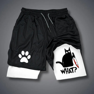 Running dog printed shorts,