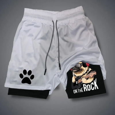 Running dog printed shorts,