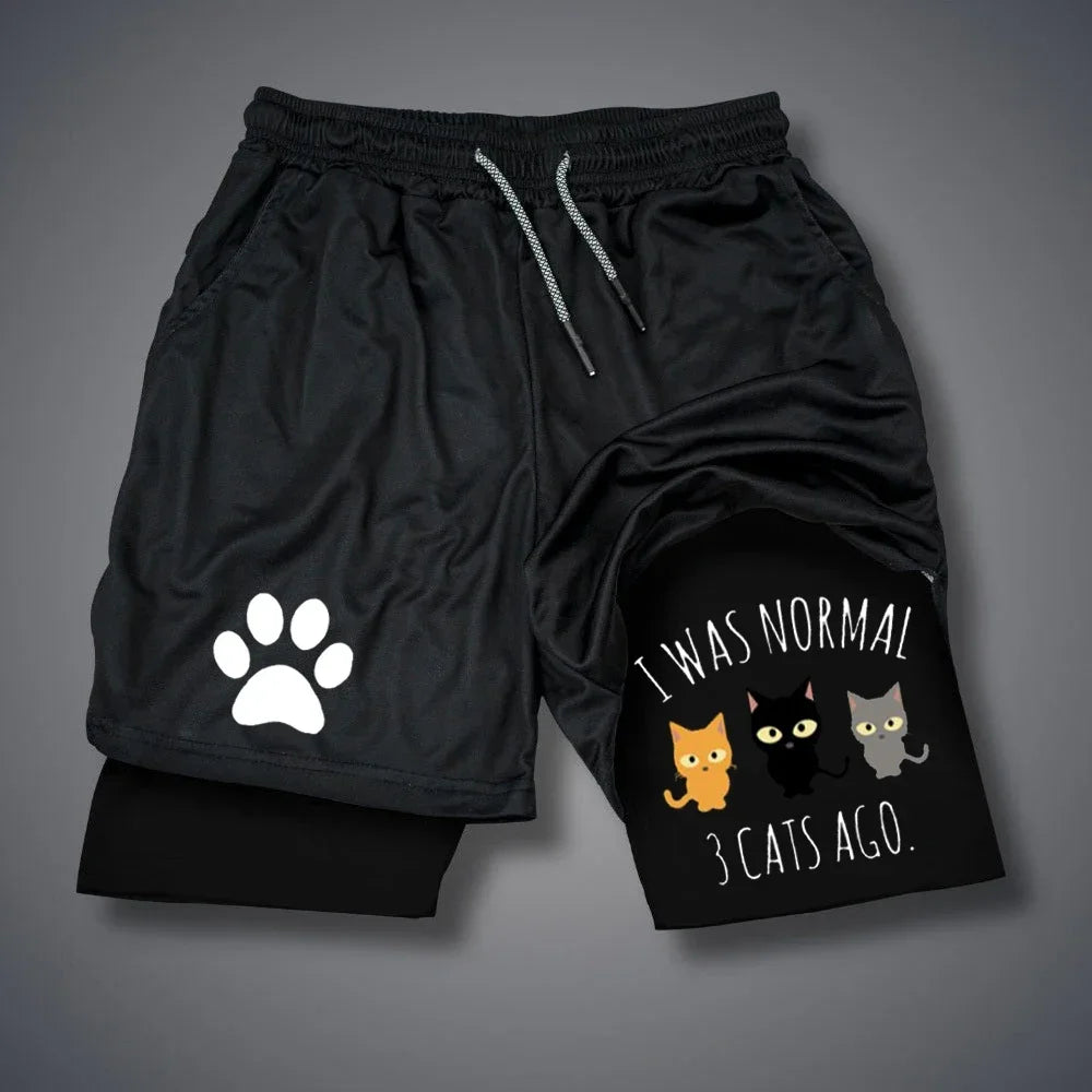Running dog printed shorts,