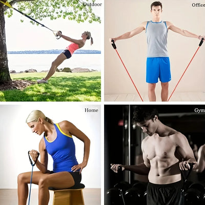 Resistance Bands With Handles Exercise