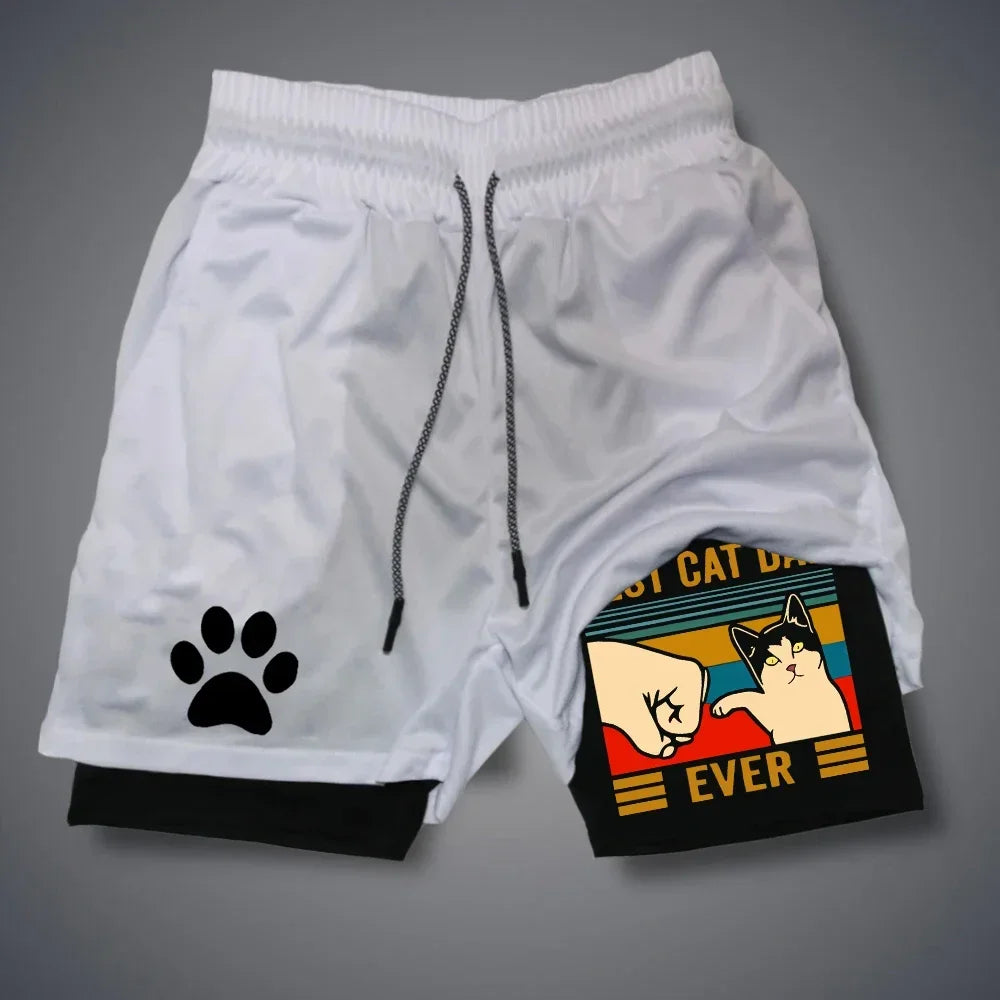 Running dog printed shorts,