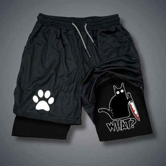 Running dog printed shorts,