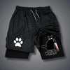 Running dog printed shorts,