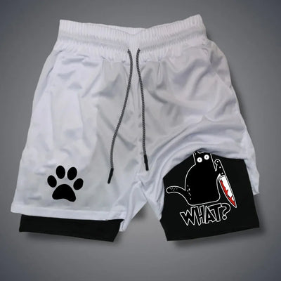 Running dog printed shorts,